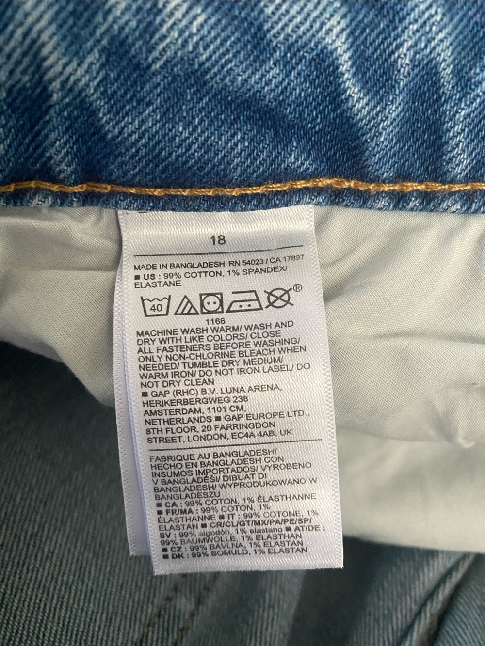 NWT Old Navy Extra High Rise Eide Leg Secret Smooth Pockets Medium Blue 18 - Picture 10 of 13
